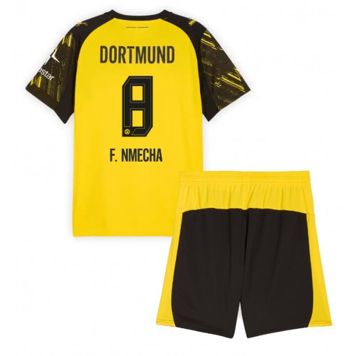 Lacne Dětský Futbalové dres Borussia Dortmund Felix Nmecha #8 2025-26 Krátky Rukáv - Domáci (+ trenírky) Lacne Dětský Futbalové dres Borussia Dortmund Felix Nmecha #8 2025-26 Krátky Rukáv - Domáci (+ trenírky)